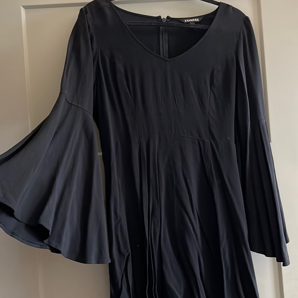 Express Bell-Sleeve Mini Dress
